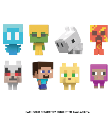 Minecraft Mini Teste Mob Action Figure Assortimento, Personaggio Del Videogioco