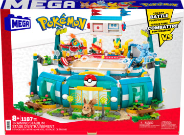 Mega Pokémon Traning Stadium Building Toy Kit, With 5 Action Figures (1101 Pieces) For Kids - Image 6 of 6