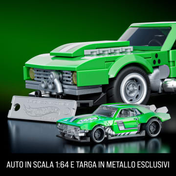 Mattel Brick Shop Hot Wheels Custom ’68 Camaro, Kit Giocattolo Da Costruire (289 Pezzi) Per Collezionisti