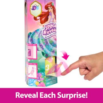 Disney Princess Spin & Reveal Ariel Fashion Doll & Accessories With 11 Surprises - Image 4 of 6