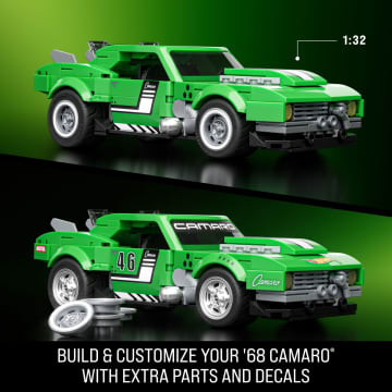Mattel Brick Shop Hot Wheels Custom ’68 Camaro Building Toy Kit (289 Pieces), For Collectors - Image 3 of 6