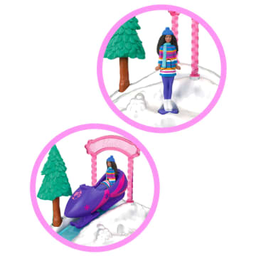 Barbie Mini BarbieLand Skuter śnieżny Zestaw i mini lalka Zabawka 4+ - Bild 3 von 5