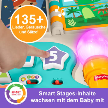Fisher-Price 4-In-1 Spieltisch Und Staffelei, Babys Und Kleinkinder, Elektronisches Lernspielzeug, Mehrsprachige Version - Image 4 of 6