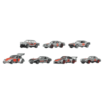Hot Wheels-Coffret De 7 Véhicules 80 Ans Mattel-Véhicules Zamac 1/64