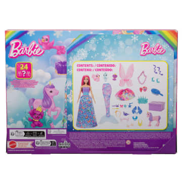 Calendario De Adviento De Barbie, Muñeca Con Ropa Y 24 Accesorios Sorpresa, Transformación En Sirena Y Mucho Más - Imagen 6 de 6