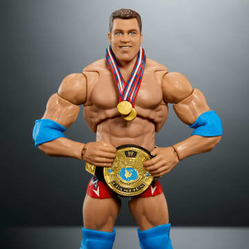 WWE Ultimate Edition Kurt Angle Action Figure & Accessories Set, 6-Inch Collectible, 30 Articulation Points - Image 3 of 5