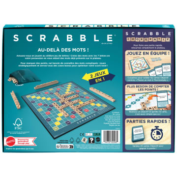 Mattel Games Scrabble Jeu De Lettres Familial avec Tuiles Pièges, Jeu De Société, Tuiles Déclic, Présentoirs Et Sacs pour Les Tuiles, Dès 10 Ans, HLM16 Mattel Games Scrabble Jeu De Lettres Familial avec Tuiles Pièges, Jeu De Société, Tuiles Déclic, Présentoirs Et Sacs pour Les Tuiles, Dès 10 Ans, HLM16