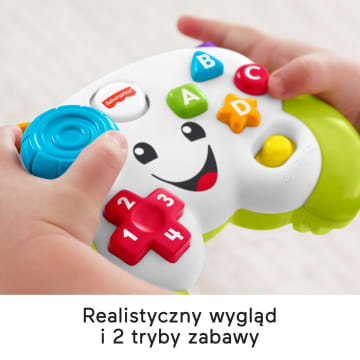 Fisher-Price „Ucz się i śmiej!” Wesoły Padzik Malucha Zabawka interaktywna dla niemowląt 6m+ Polska wersja językowa - Image 4 of 6