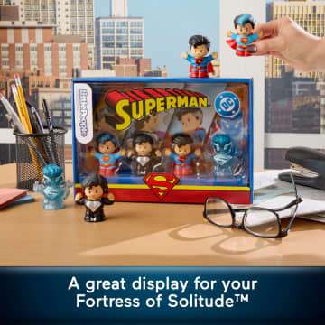 Little People Collector Superman Through The Ages Special Edition Set For Adults & Fans, 4 Figures - Image 3 of 6