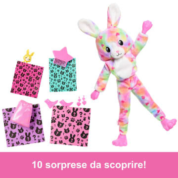 Barbie Cutie Reveal Serie Color Dream, Coniglio, Bambola E Accessori, 10 Sorprese