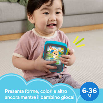 Tablet Delle Storie Di Cagnolino Fisher-Price Ridi E Impara Per Neonati, Giocattolo Elettronico Per L'Apprendimento, Con Musica E Luci, Versione Multilingue - Image 2 of 6