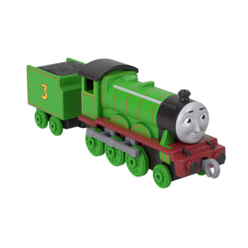Thomas & Friends By Fisher-Price Large Die-Cast Henry Engine, Push-Along Toy Train & Cargo Car