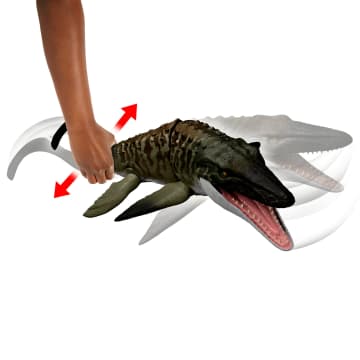 Jurassic World Bite ‘n Blast Mozazaur Atak paszczą Dinozaur z funkcją mała figurka Zestaw Zabawka