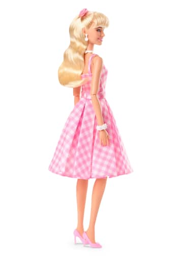 Barbie Le Film-Poupée Barbie En Robe Vichy Rose À Collectionner - Imagen 5 de 6