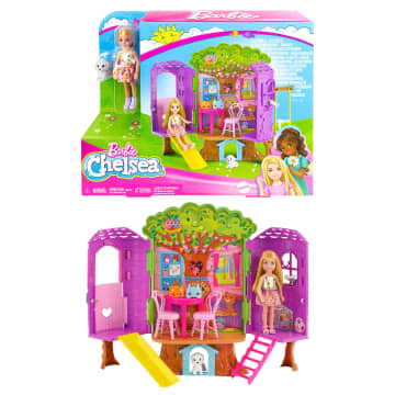 Chelsea Barbie Pop En Boomhutspeelset Met Puppy
