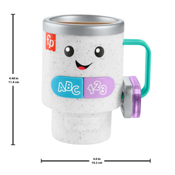 Fisher-Price Ridi & Impara Wake Up & Learn Tazza Da Caffè Giocattolo Per Neonati Con Musica E Luci, Versione Italiana - Image 5 of 6