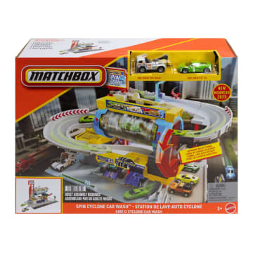 Matchbox Spielset Rotierende Waschstraße“ Mit Die-Cast-Corvette Und Abschleppwagen