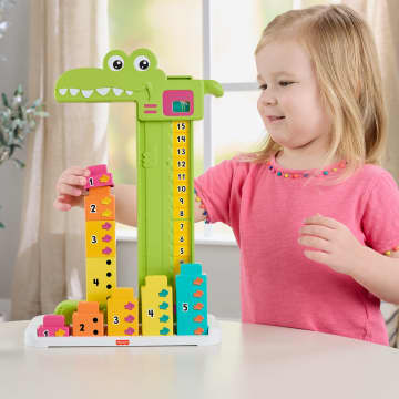 Fisher-Price Εκπαιδευτικό Κροκοδειλάκι Με 10 Κύβους Για Παιδιά Προσχολικής Ηλικίας