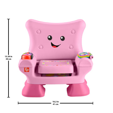 Fisher-Price Laugh & Learn Smart Stages Chair Electronic Learning Toy For Toddlers, Pink