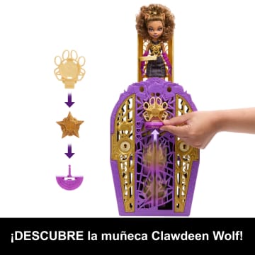 Conjunto De Juego De Clawdeen Wolf De Skulltimate Secrets Hauntlywood Mysteries De Monster High, Muñeca Con Más De 19 Sorpresas