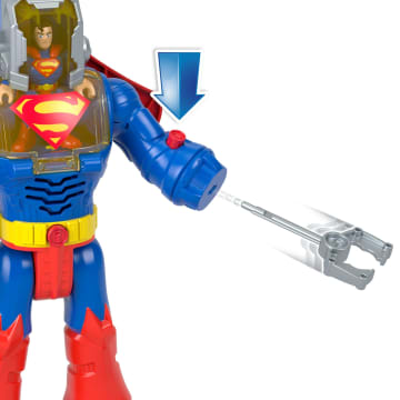 Imaginext DC Super Friends Superman Insider E Corazza, Robot Con Luci E Suoni, 6 Pezzi