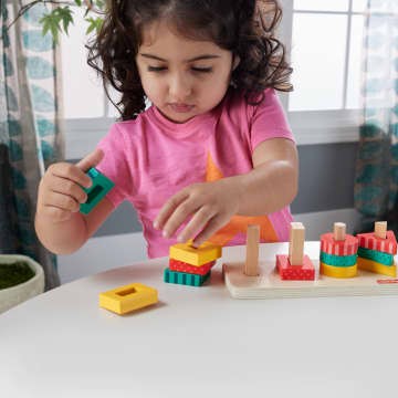 Fisher-Price Ξύλινα Σχήματα Παιχνίδι Ταξινόμησης, 13 Ξύλινα Κομμάτια - Bild 2 von 6