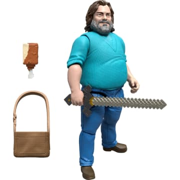 Minecraft Steve Actionfigur Und Zubehör, 10 Cm Großes Spielset, Inspiriert Von „Ein Minecraft Film“