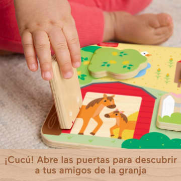 Fisher-Price Tablero De Madera De Animales De Granja Juguete Entretenido De Actividades Para Bebés Y Niños Y Niñas Pequeños, Una Pieza De Madera - Image 4 of 6