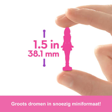 Barbie Mini Barbieland Fashionistas Poppen, Poppen Van Bijna 4 Cm In Lippenstift, Surprise Reveal (Stijlen Kunnen Variëren)