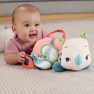 Fisher-Price Βρεφικό Παιχνίδι Planet Friends Μαλακός Ρινόκερος Με Δραστηριότητες Για Τις Αισθήσεις Των Μωρών