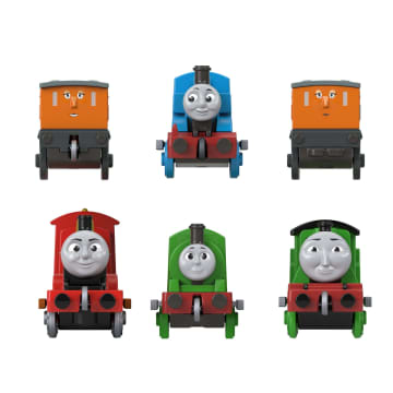 Thomas & Friends Multipack By Fisher-Price, 6 Toy Engines & 2 Cargo Cars [Walmart Exclusive]