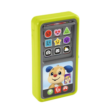 Fisher-Price Ridi E Impara Smartphone Scorri E Impara, Telefono Giocattolo Per Neonati E Bambini AI Primi Passi, Versione Multilingue