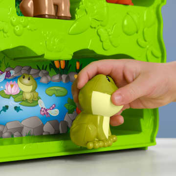 Fisher-Price Little People Waldfreunde Tragekoffer Kleinkind Spielset Mit Figuren, 9-Teilig