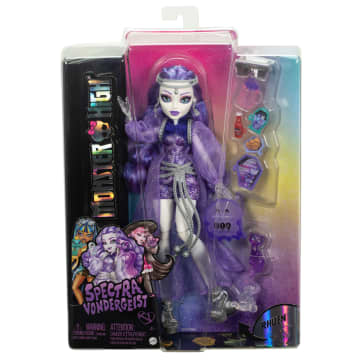 Monster High Spectra Vondergeist Modepuppe Mit Frettchen Rhuen Und Zubehörteilen - Image 6 of 6