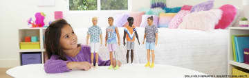 Ken-Puppe, Barbie Fashionistas, Braune Haare Und Paisley-Outfit - Image 2 of 6
