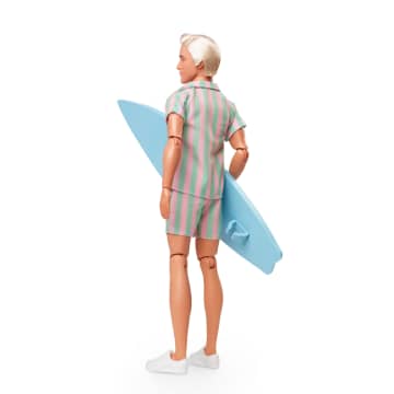 Barbie Il Film Ken, Bambola Con Completo Da Spiaggia A Righe Pastello - Image 5 of 6