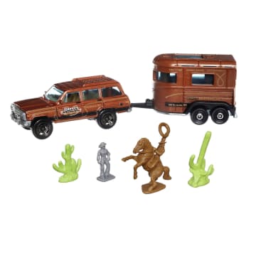 Matchbox Çek Ve Taşı Araç Serisi, 1 Adet Kurtarma Aracı, 1 Adet Çekme Karavan Ve Temaya Uygun Aksesuarları Ile Birlikte, H1235