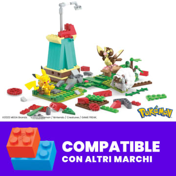 MEGA Pokémon Mulino A Vento Nella Natura Con Action Figure, Set Da Costruzione Per Bambini (240 Pezzi) - Image 5 of 7