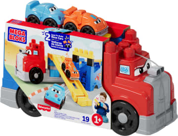 MEGA BLOKS-Camion Course Et Construction-Coffret Avec 19 Pièces