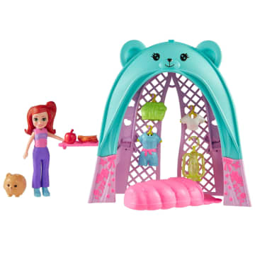 Polly Pocket Muhteşem Kamp Çadırı, Bebek Ve Evcil Hayvan Oyun Seti, Kamp Ve Yiyecek Temalı Aksesuarlar, Seyahat Oyuncağı