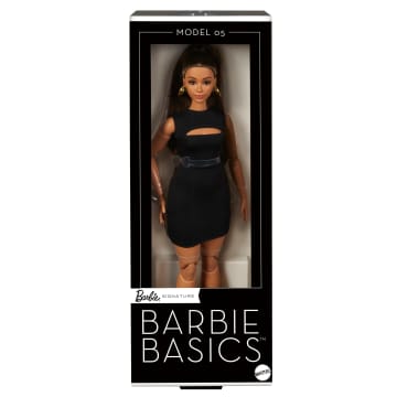 Barbie Basics-Sammelpuppe, Modell 5 Mit Brünetten Haaren, Schwarzem Kleid Und Absatzschuhen