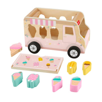Fisher-Price Houten Ijsvormsorteerset Voor Peuters En Kleuters, 8 Houten Onderdelen