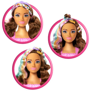 Barbie-Tête À Coiffer Color Reveal-Chevelure Brun Foncé Et Accessoires