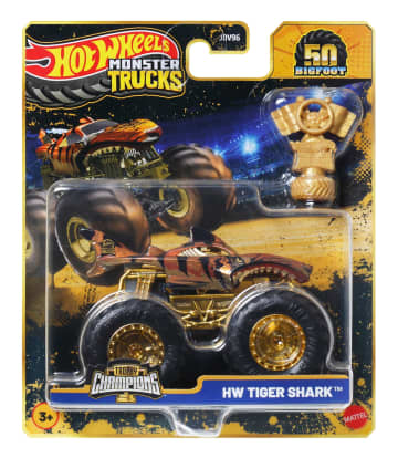 Hot Wheels Monster Trucks Bigfoot Trophy Şampiyonları Tekli Arabalar 1:64 Ölçekli Üst Düzey Metal Araç Ve Kupa (Stiller Çeşitlilik Gösterebilir) - Image 3 of 6