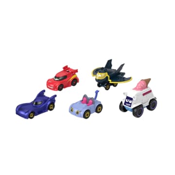 Fisher-Price Batwheels Dc Coffret De 5 Véhicules À L’Échelle 1/55 Avec Bam La Batmobile, Flamme, Kitty, Flocon Et Batplane - Imagen 6 de 6