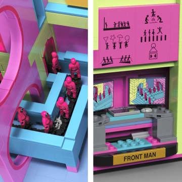 MEGA Squid Game Treppenhaus Bauspielzeug-Sets Mit Actionfigur (1707 Teile) Für Sammler