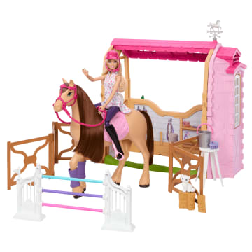 Barbie Mysteries The Great Horse Chase Barbie Σετ Στάβλος Με Κούκλα, Άλογο Και Αξεσουάρ, 25+ Κομμάτια