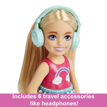 Barbie Chelsea Doll And Accessories, Small Doll Travel Set With Puppy And 6 Pieces - Image 4 of 7