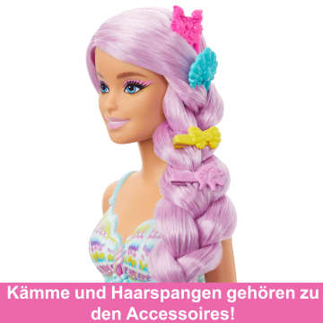 Barbie Meerjungfrauen-Puppe Mit Ca. 18 Cm Langen Fantasy-Haaren Und Zubehör Zum Stylen - Image 3 of 6