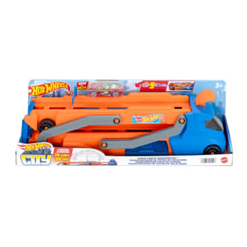 Hot Wheels City Nταλίκα, Μεταμορφώνεται Σε Πίστα Αγώνων Με Εκτοξευτή, Αποθηκεύει 9 Αυτοκινητάκια, Περιλαμβάνει Όχημα Κλίμακας 1:64